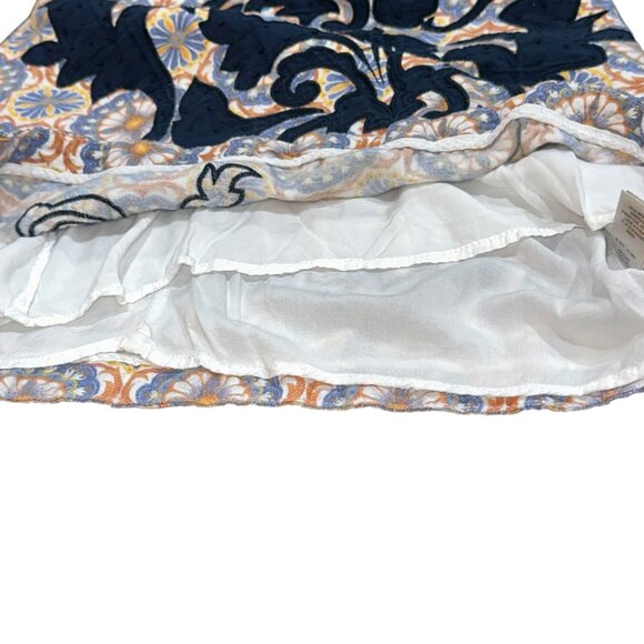 Vanessa Virginia Anthropology Embroidered Linen Owen Floral Shift Dress 6P - Picture 6 of 10